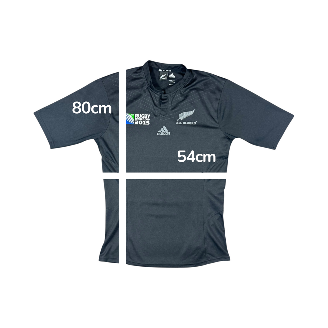 2015-16 New Zealand Adidas Rugby Home Shirt - 8/10 - (3XL)