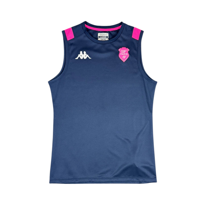 2021-22 Stade Francais Paris Kappa Training Rugby Singlet - 8/10 - (L)