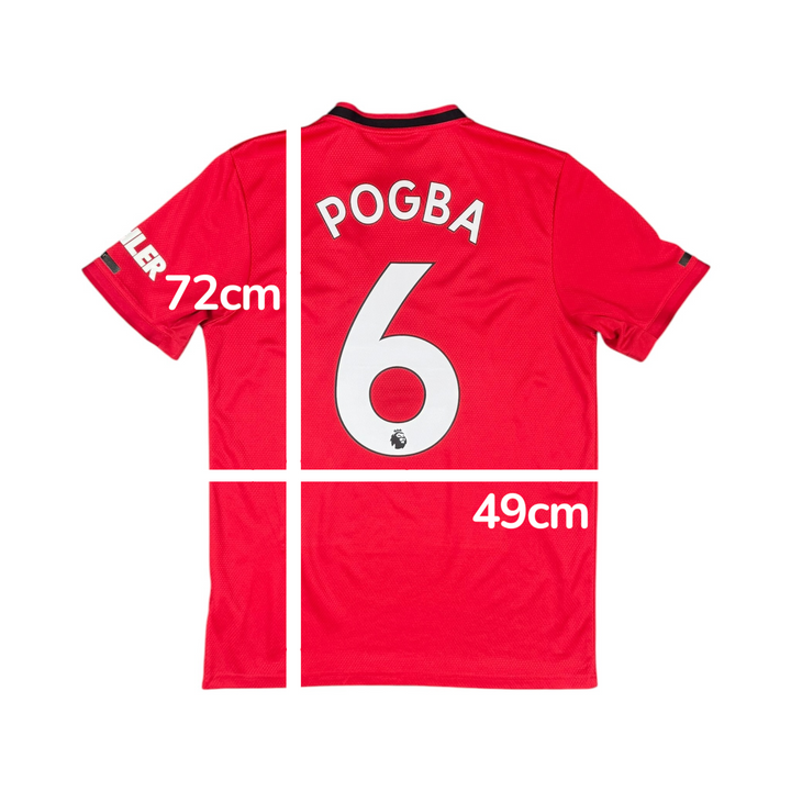 2019-20 Manchester United Home Shirt POGBA #6 - 8/10 - (M)