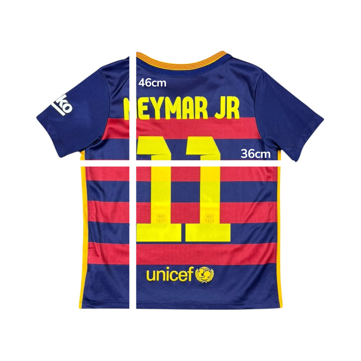 2015-16 Barcelona Nike Home Shirt #11 NEYMAR JR - 8/10 - (5-6 Years)