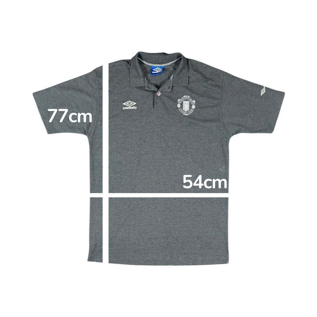 1990-00 Manchester United Training Polo Shirt - 9/10 - (L)