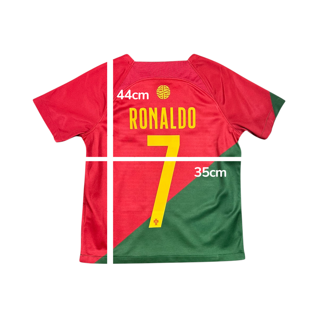 2022-23 Portugal Nike Home Shirt #7 RONALDO - 9/10 - (7-8 Years)