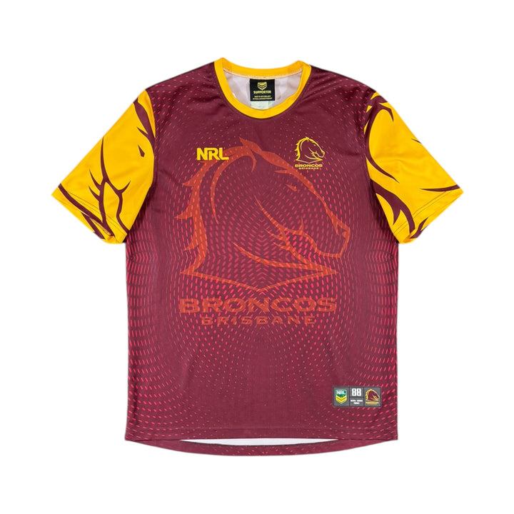 2009 Brisbane Broncos NRL Training Shirt - 7/10 - (XL)