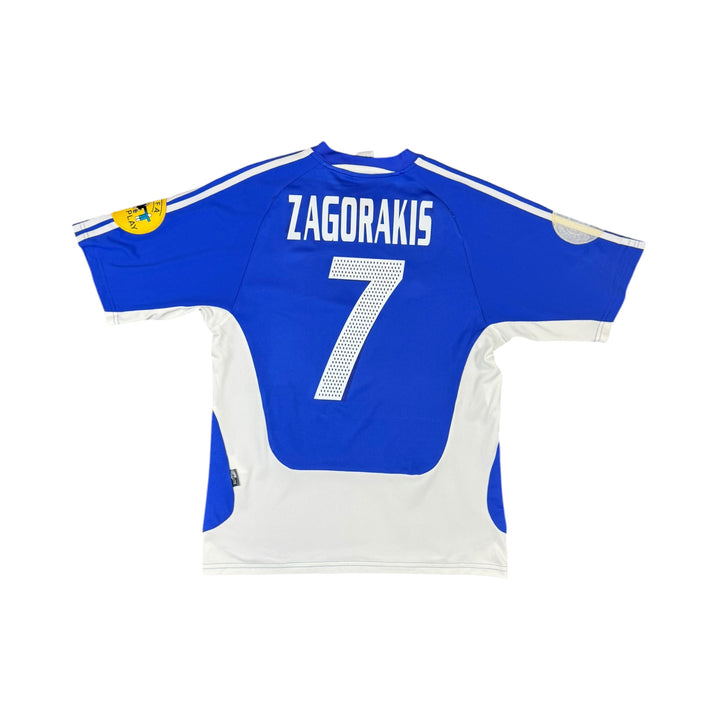 2004-06 Greece Adidas Home Shirt Zagorakis #7 - 7/10 - (M)