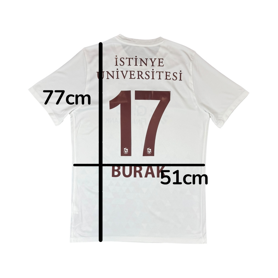 2017-18 Trabzonspor Away Shirt BURAK #17 - 9/10 - (L)