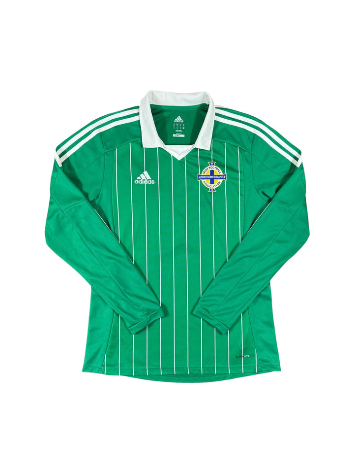 2012/13 Northern Ireland Adidas Home Longsleeve Shirt - 8/10 - (M)