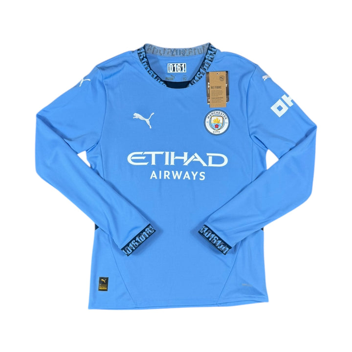 2024-25 Manchester City Puma Home Longsleeve Shirt Brand New
