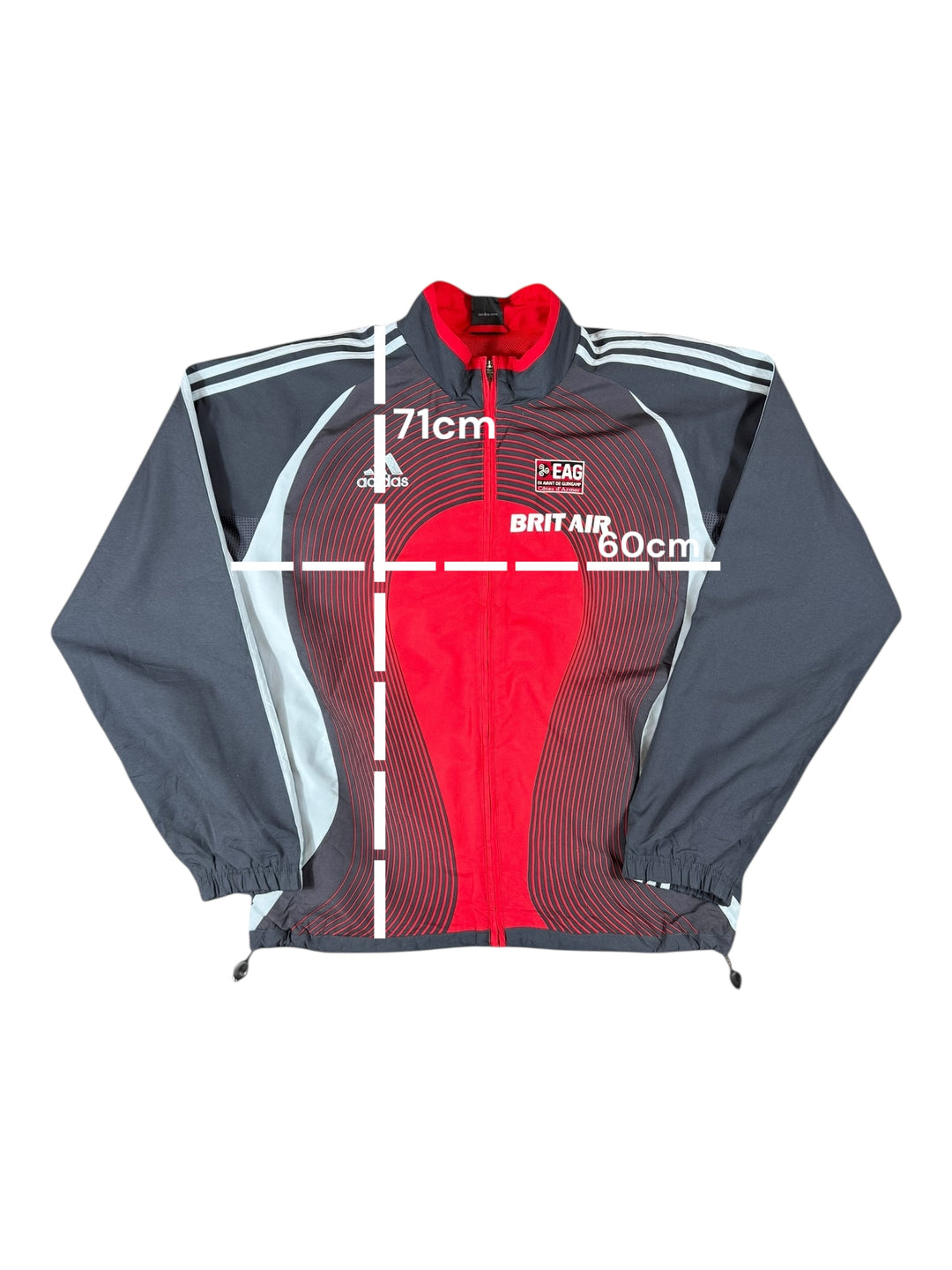 2006/07 EN AVANT DE GUINGAMP Adidas Football Windbreaker Jacket - 9/10 - (M)