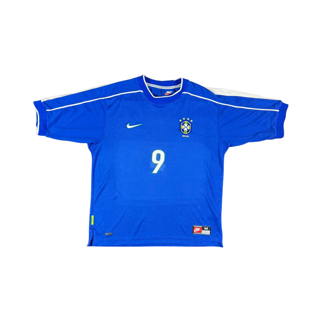 1998-00 Brazil Nike Away Shirt RONALDO #9 - 8/10 - (M)