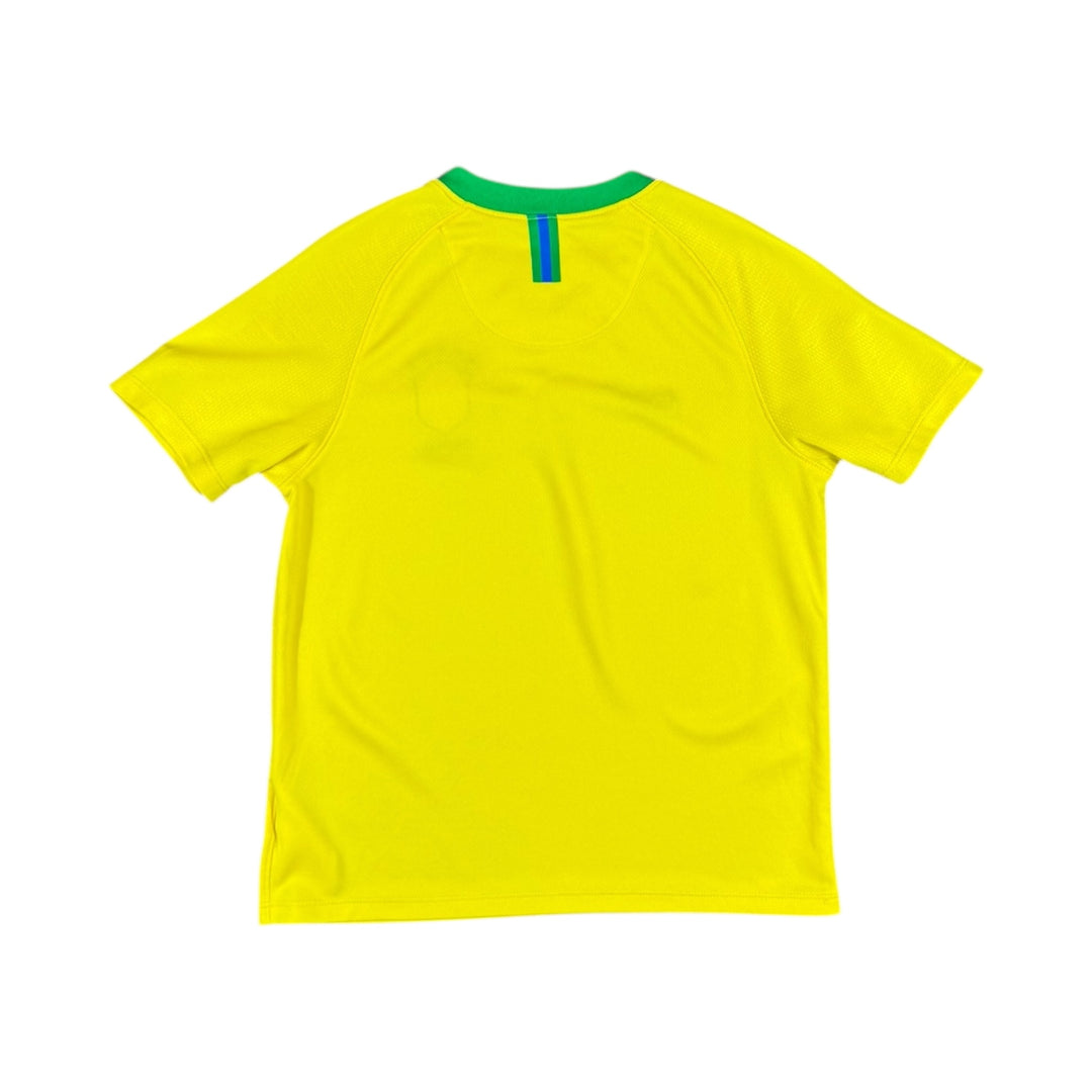 2018-19 Brazil Nike Home Shirt - 8/10 - (6-7 Years)