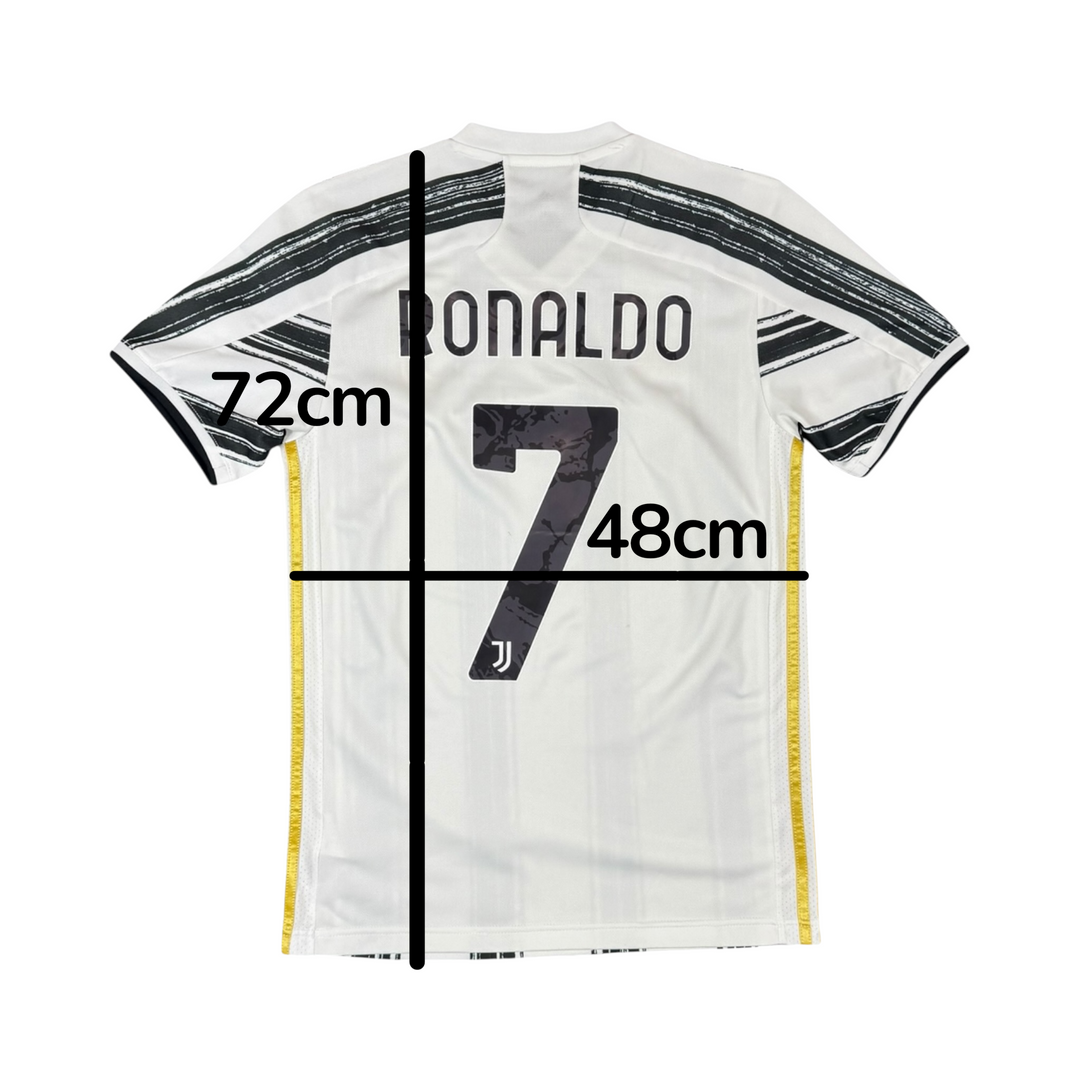 2020-21 Juventus Adidas Home Shirt RONALDO #7 - 9/10 - (S)