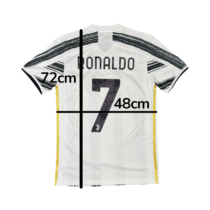 2020-21 Juventus Adidas Home Shirt RONALDO #7 - 9/10 - (S)