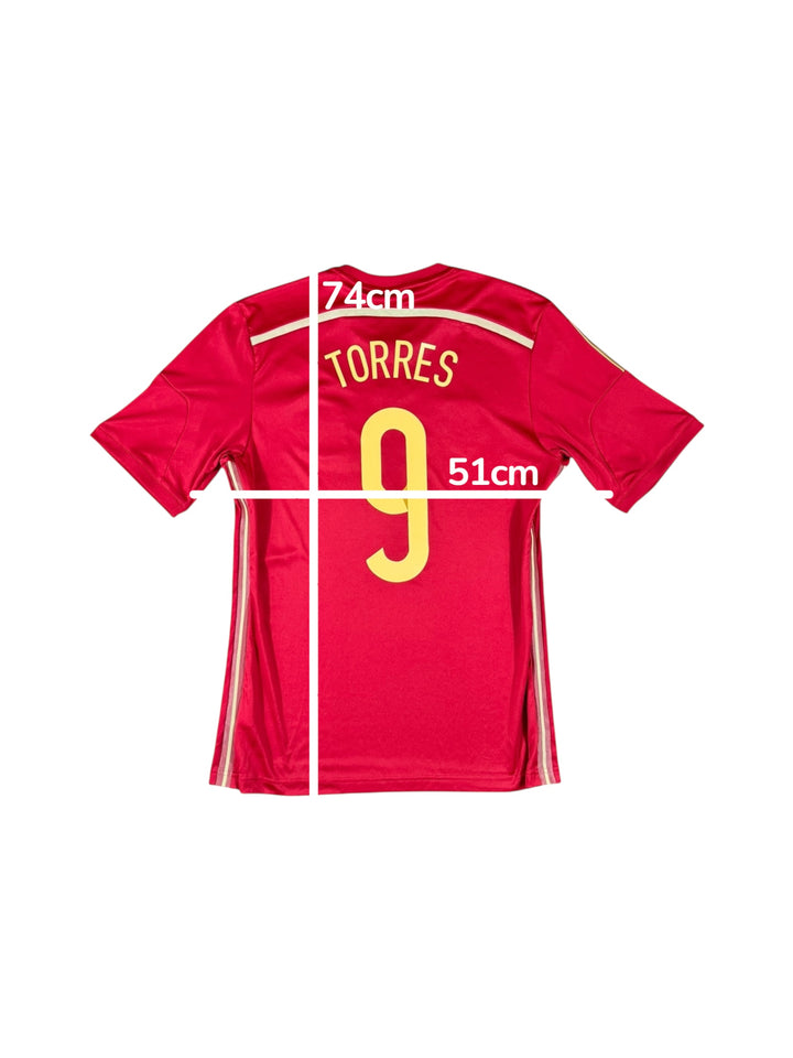 2014 Spain Adidas Home Shirt #9 TORRES - 9/10 - (M)