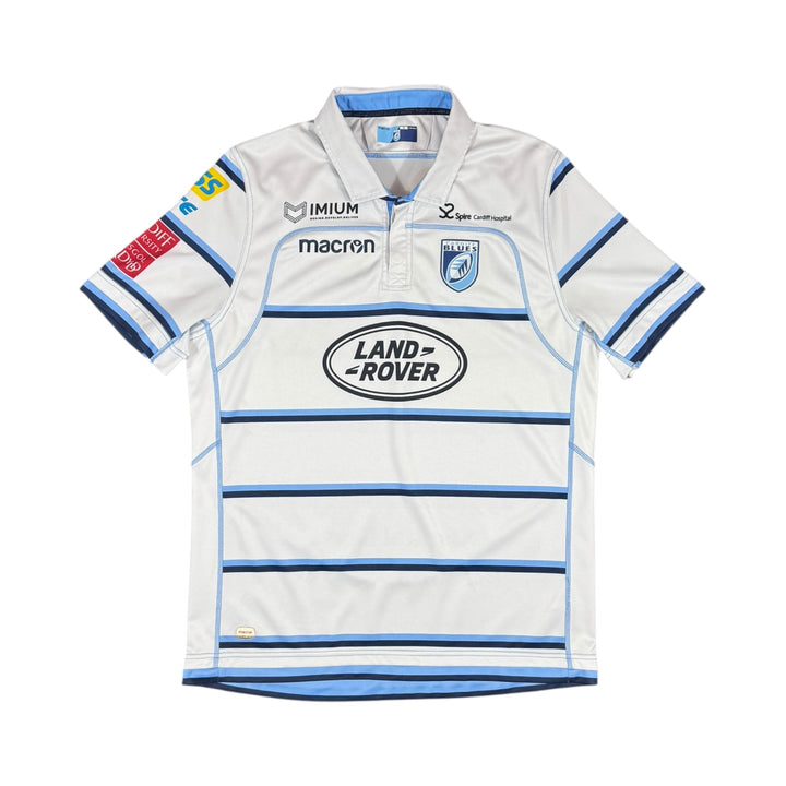 2018-19 Cardiff Blues Macron Away Rugby Shirt - 9/10 - (XL)