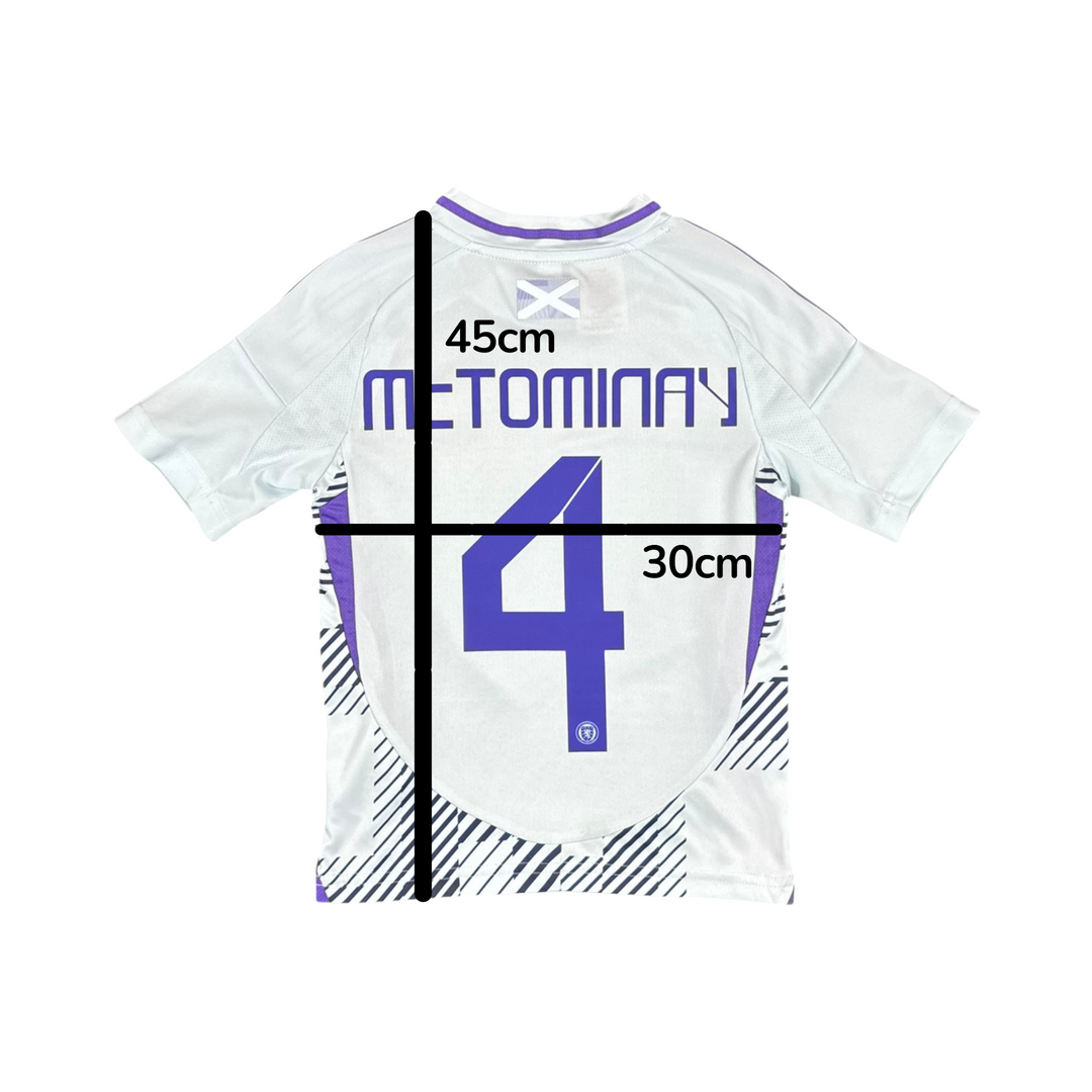 2024-25 Scotland Adidas Away Shirt #4 McTOMINAY - 9/10 - (5-6 Years)