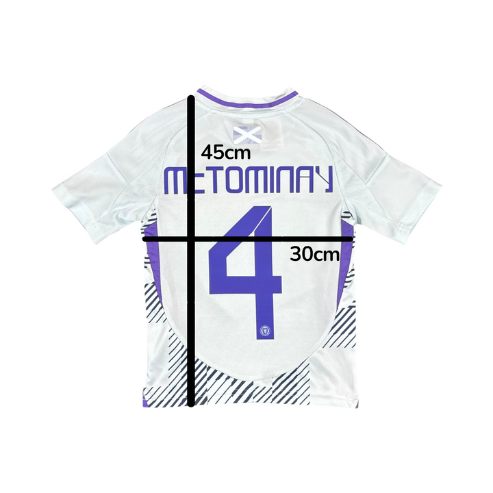 2024-25 Scotland Adidas Away Shirt #4 McTOMINAY - 9/10 - (5-6 Years)