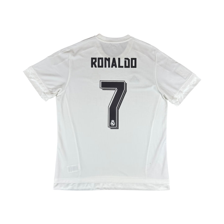 2015-16 Real Madrid Adidas Home Shirt #7 RONALDO - 8/10 - (XL)
