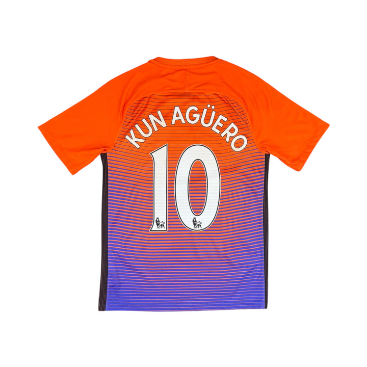 2016-17 Manchester City Nike Third Shirt #10 KUN AGUERO - 9/10 - (S)