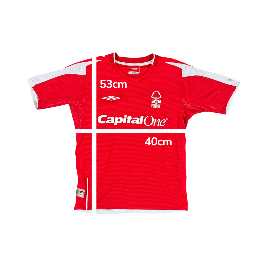 2004-06 Nottingham Forest Umbro Home Shirt - 8/10 - (10-11 Years)