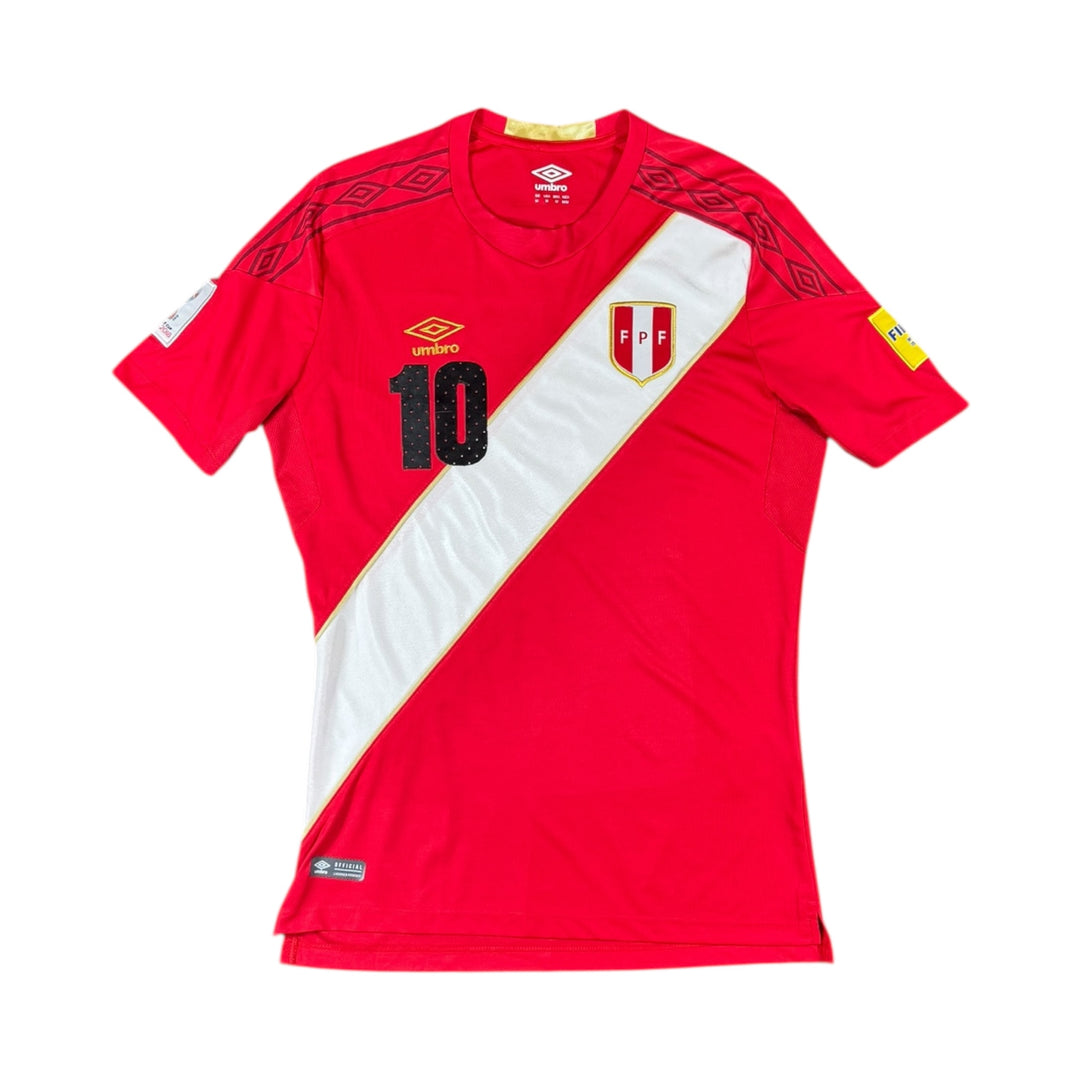 2018 Peru Umbro Away Shirt #10 FARFAN - 9/10 - (M)