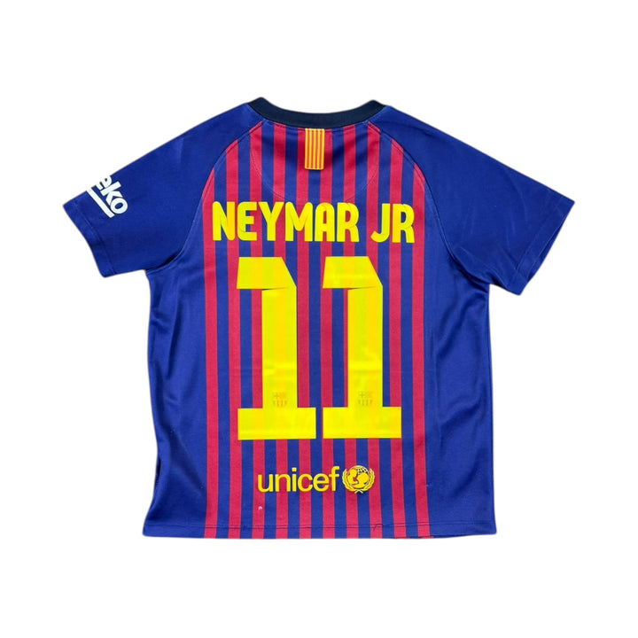 2018-19 Barcelona Nike Home Shirt #11 NEYMAR JR - 7/10 - (5-6 Years)