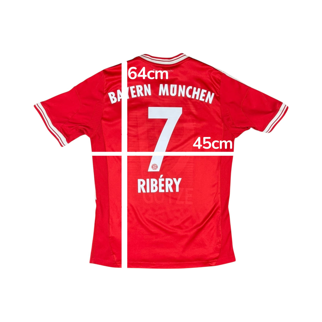 2013-14 Bayern Munich Adidas Home Shirt #7 RIBERY - 8/10 - (13-14 Years)