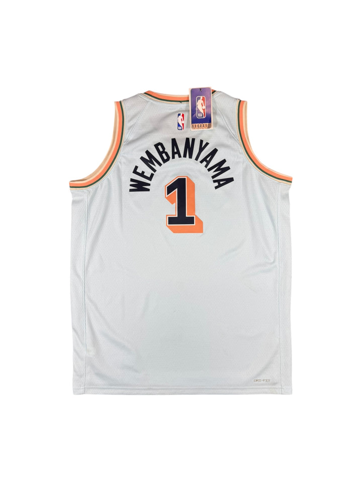 2024/25 San Antonio Spurs Basketball Jersey #1 WEMBANYAMA Brand New (15-16 Youth)