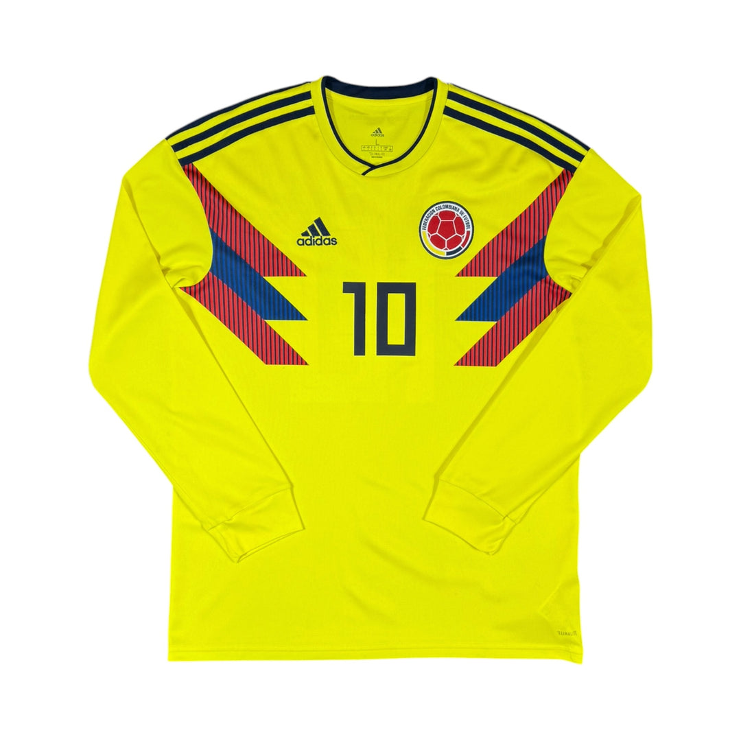 2018-19 Colombia Home L/S Shirt JAMES #10 - 8/10 - (L)