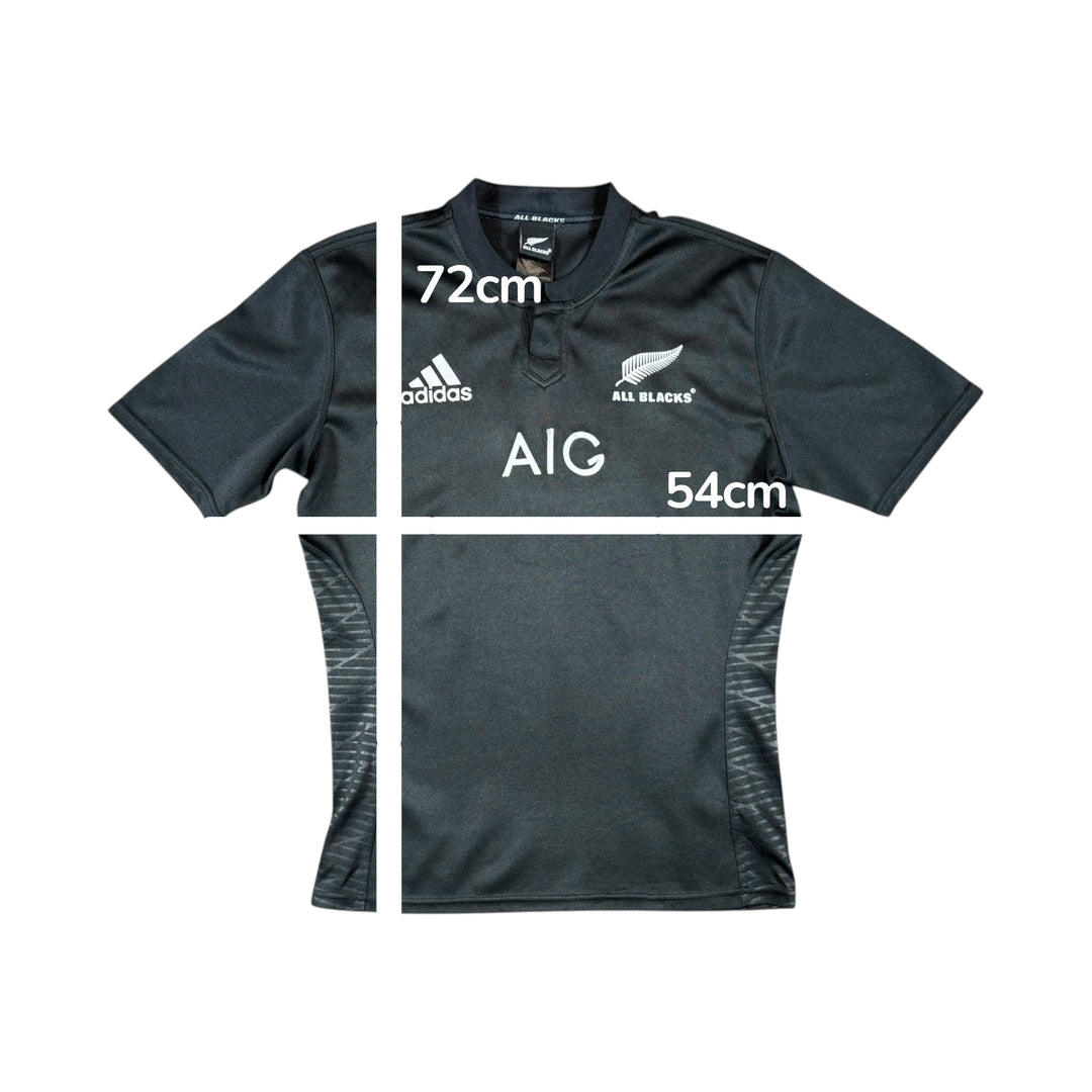 2016-17 New Zealand Adidas Home Rugby Shirt - 7/10 - (L)