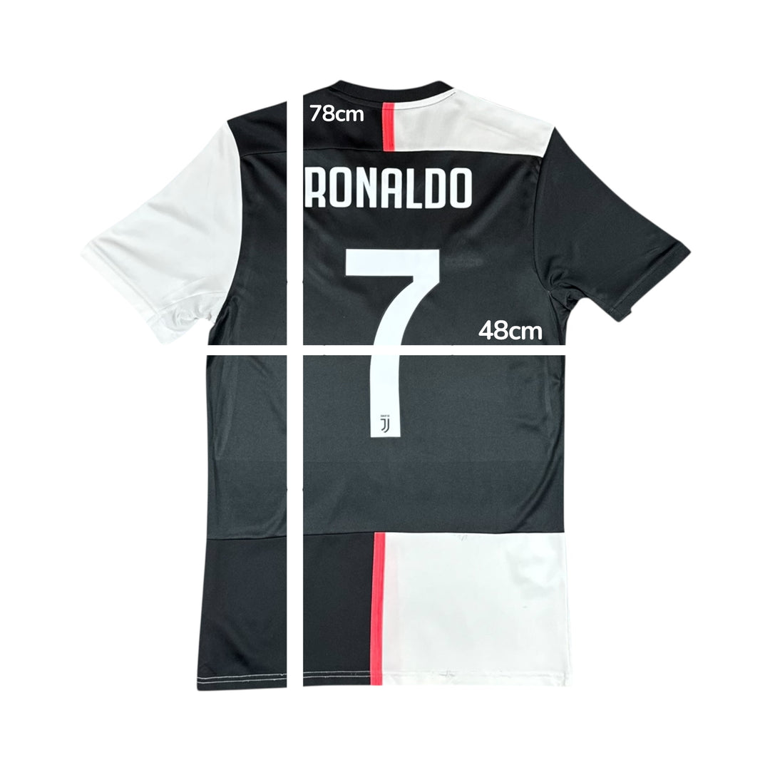2019-20 Juventus Adidas Home Shirt #7 RONALDO - 8/10 - (M)