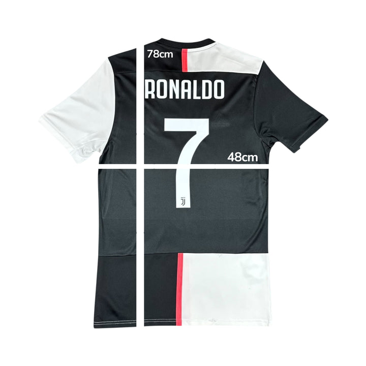 2019-20 Juventus Adidas Home Shirt #7 RONALDO - 8/10 - (M)