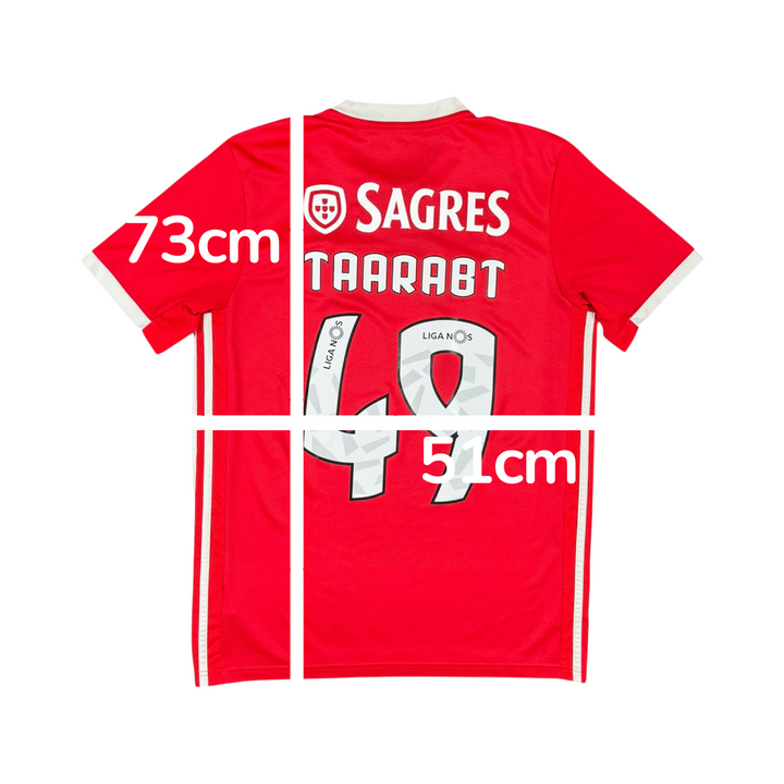 2019-20 Benfica Adidas Home Shirt TAARABT #49 - 9/10 - (M)