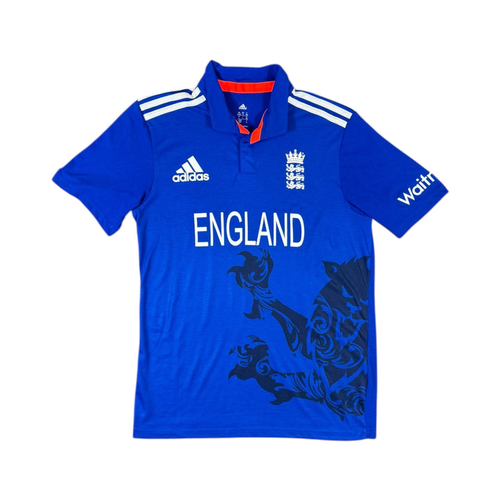 2015-16 England Cricket Adidas Home Shirt Player Issue - 10/10 - (M)