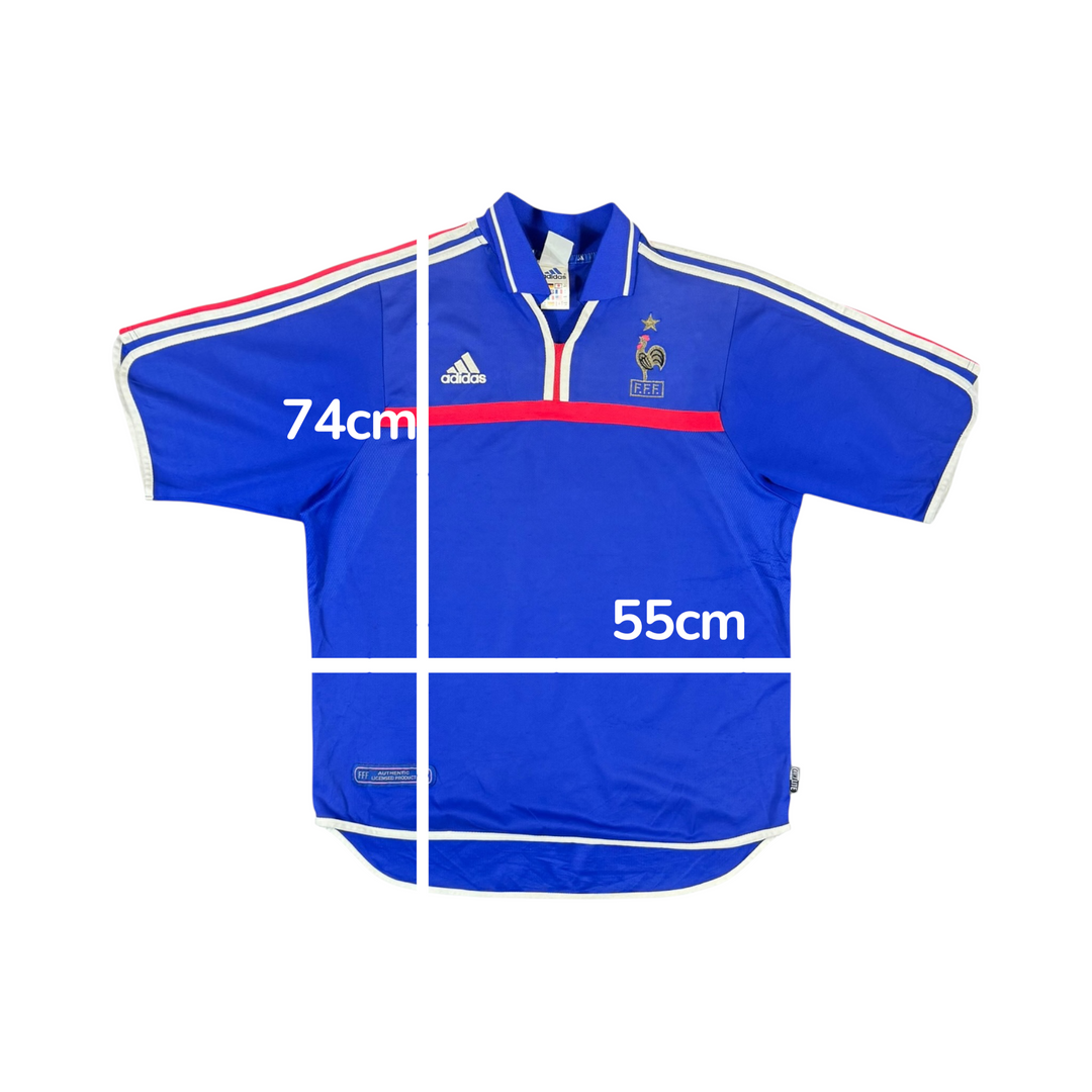 2000-02 France Adidas Home Shirt - 8/10 - (L)