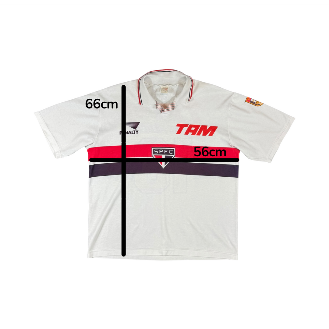 1992-93 Sao Paulo Penalty Home Shirt #10 - 10/10 - (XL)