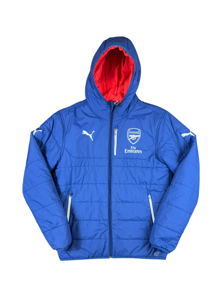 2014/15 Arsenal Puma Football Bench Jacket Reversible - 9/10 - (M)