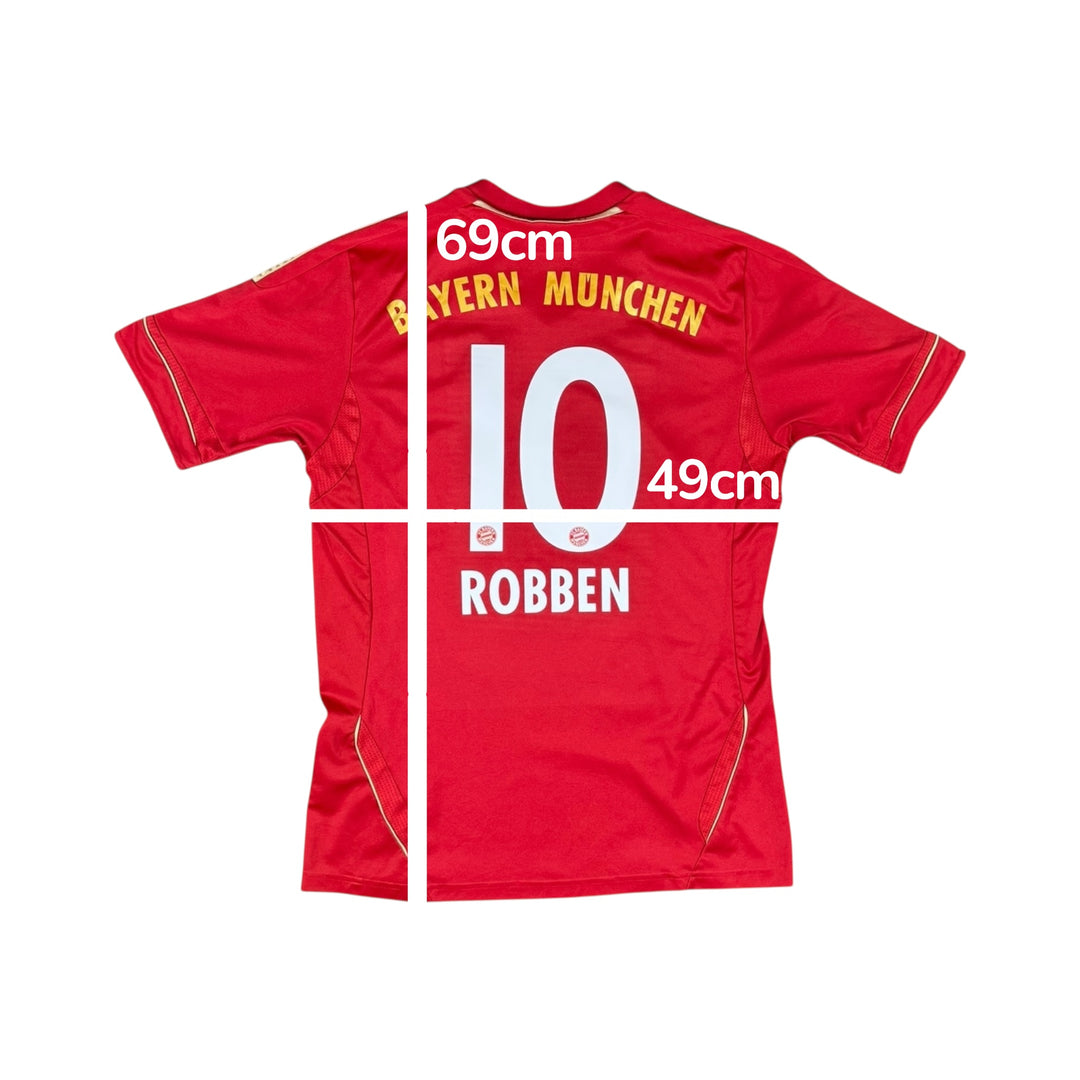 2011-13 Bayern Munich Adidas Home Shirt #10 ROBBEN - 9/10 - (15-16 Years)