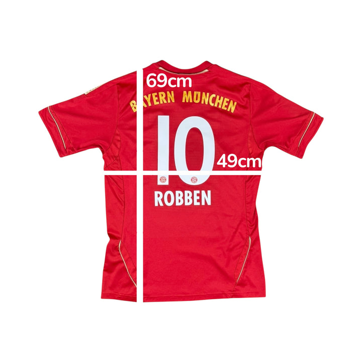 2011-13 Bayern Munich Adidas Home Shirt #10 ROBBEN - 9/10 - (15-16 Years)