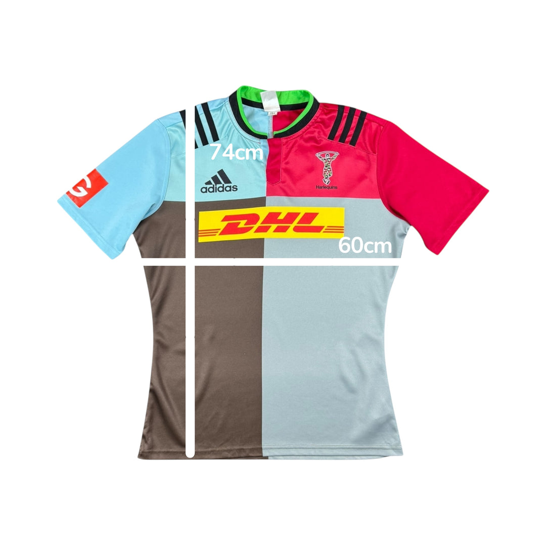 2015-16 Harlequins Adidas Home Rugby Shirt - 7/10 - (L)