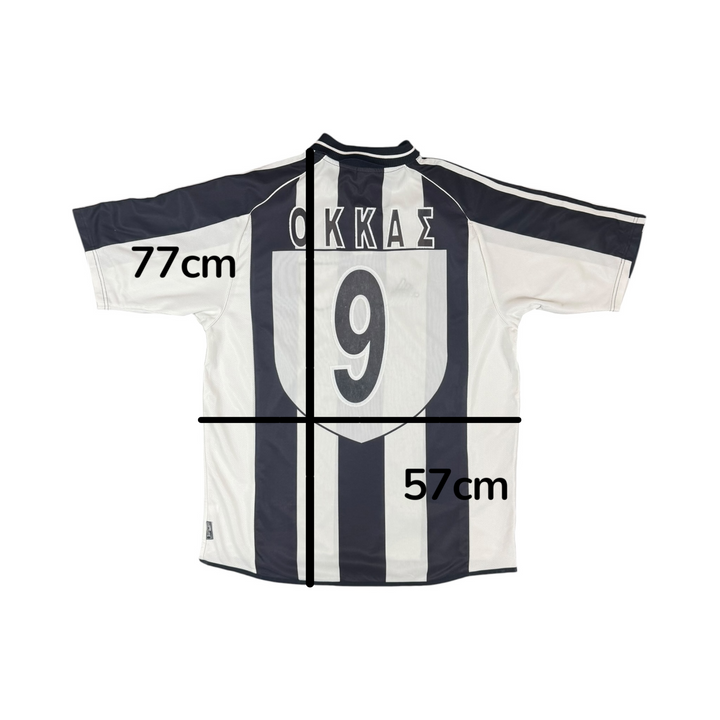 2001-02 PAOK Home Shirt OKKAS #9 - 8/10 - (L)