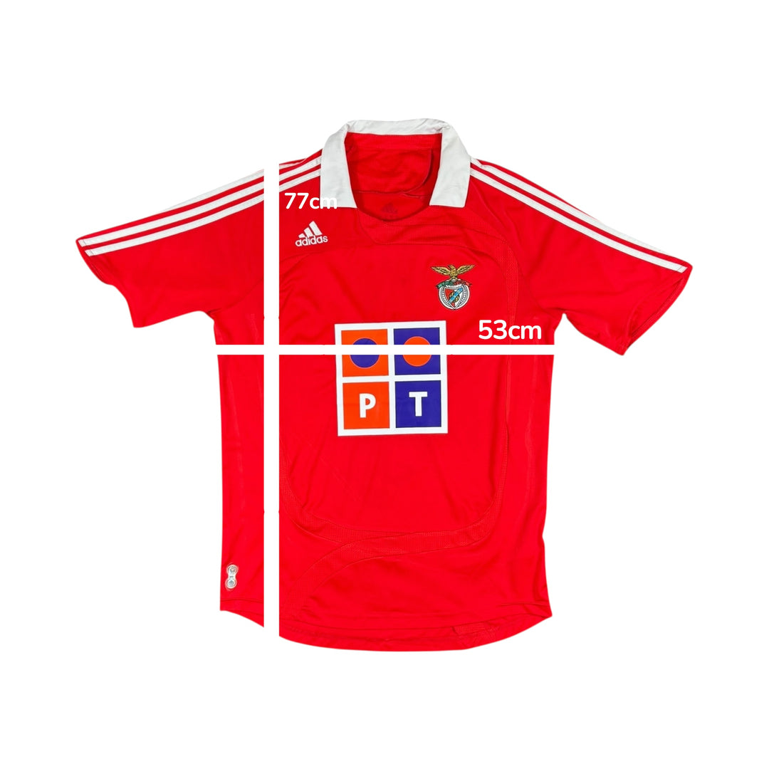 2007-08 Benfica Adidas Home Shirt - 7/10 - (M)