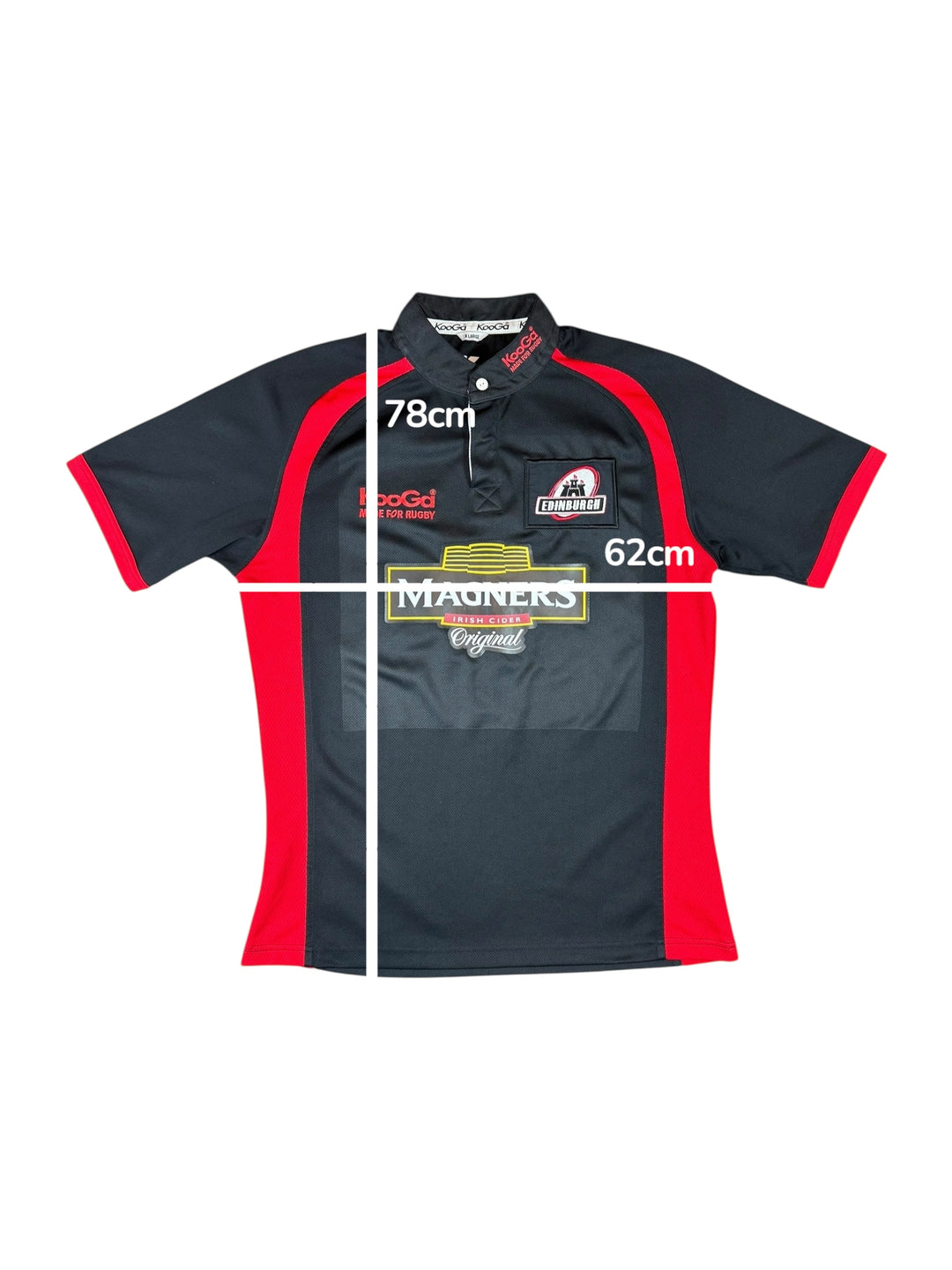 2007/08 Edinburgh Kooga Home Rugby Shirt - 9/10 - (XL)