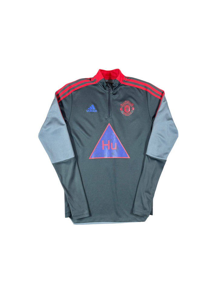 2020-21 Manchester United Adidas 1/4 Zip Training Jacket Human Race - 8/10 - (S)