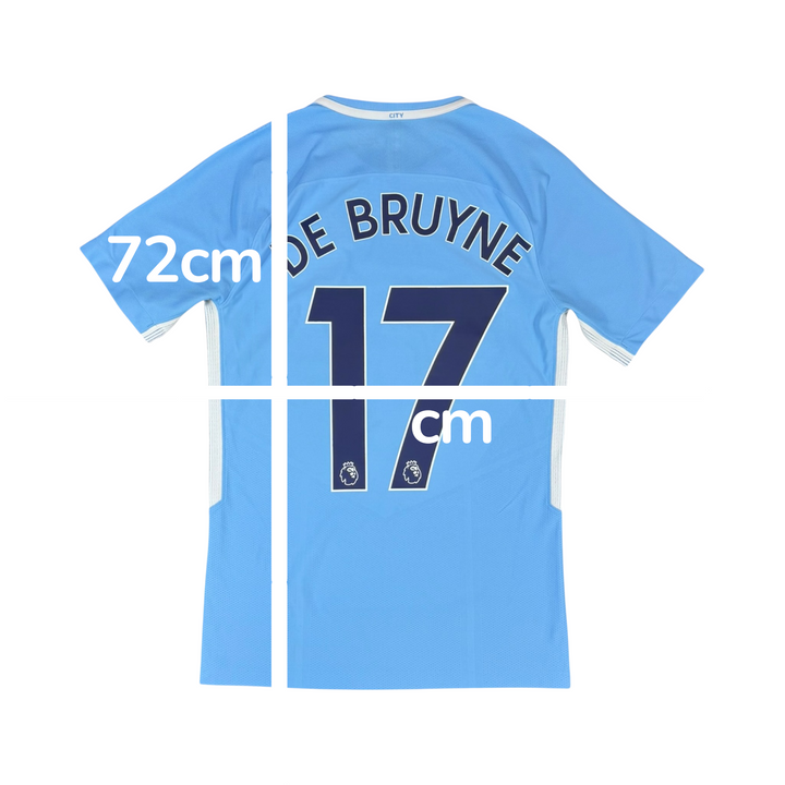 2017-18 Manchester City Nike Home Player Authentic Shirt DE BRUYNE #17 - 9/10 - (S)