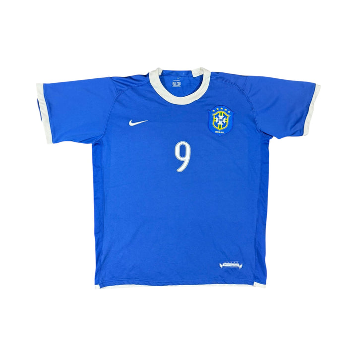 2006-07 Brazil Nike Away Shirt RONALDO #9 - 8/10 - (XL)