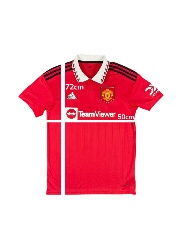 2022-23 Manchester United Adidas Home Shirt - 8/10 - (M)