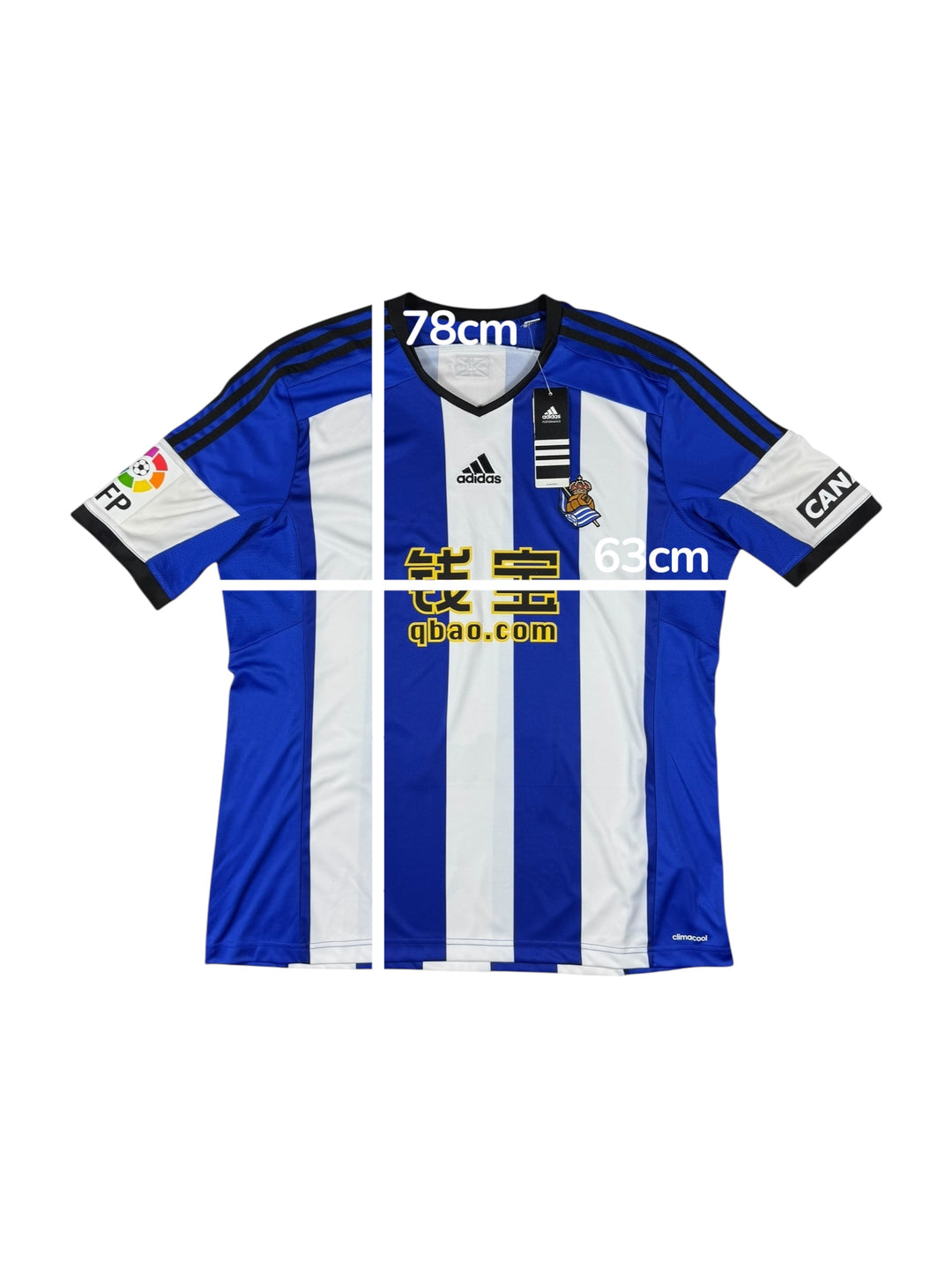 2014/15 Real Sociedad Adidas Home Football Shirt Brand New (XL)