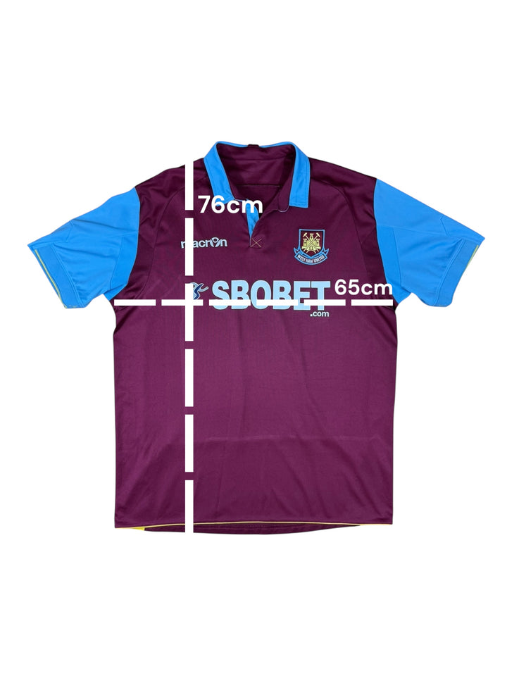 2010/11 West Ham Macron Home Football Shirt - 8/10 - (2XL)