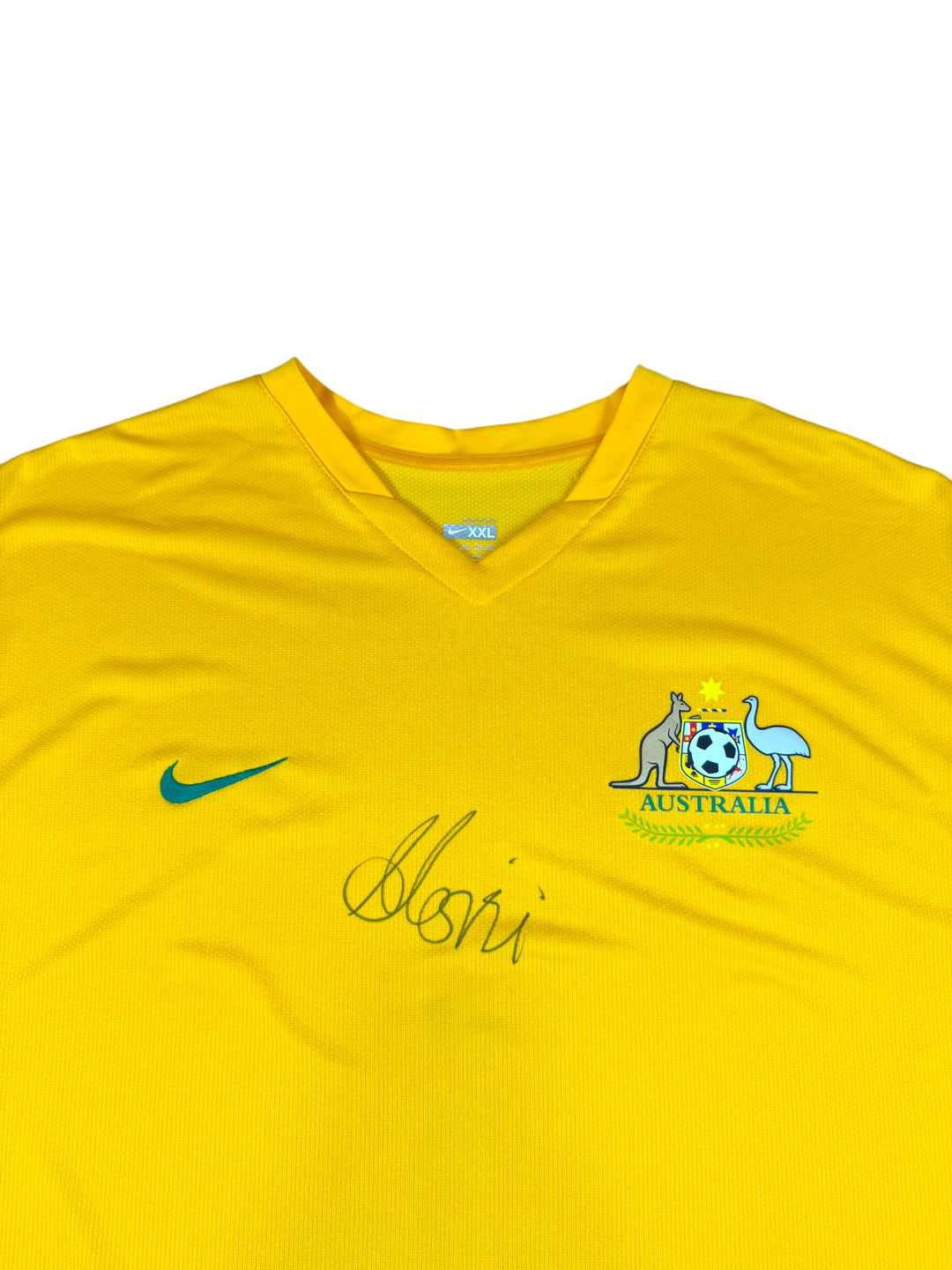 2006/07 Australia Nike Home Football Shirt Signed John Aloisi Sample Shirt Brand New (2XL)