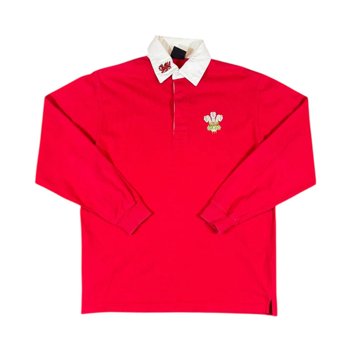Wales Rugby Home Longsleeve Shirt - 10/10 - (M)